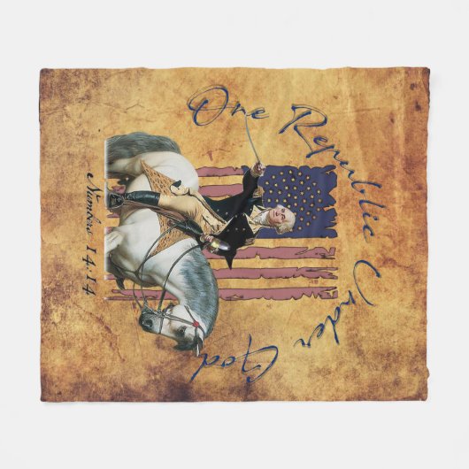 Couverture Polaire Une République sous Dieu Washington chiffres14 Fle (Devant (Horizontal))