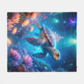 Couverture Polaire Une tortue (Devant (Horizontal))