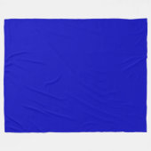 Couverture Polaire Uni bleu cobalt vierge (Devant (Horizontal))