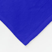 Couverture Polaire Uni bleu cobalt vierge (Coin)