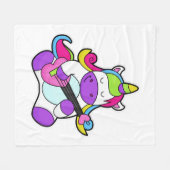 Couverture Polaire Unicorn as Musician with Guitar (Devant (Horizontal))