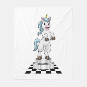 Couverture Polaire Unicorn at Chess