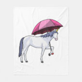 Couverture Polaire Unicorn avec Umbrella (Devant)