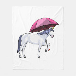 Couverture Polaire Unicorn avec Umbrella