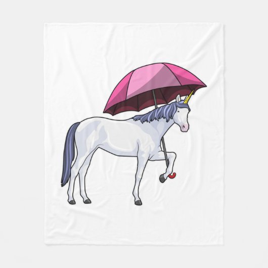 Couverture Polaire Unicorn avec Umbrella (Devant)