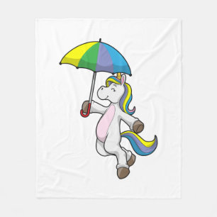 Couverture Polaire Unicorn avec Umbrella