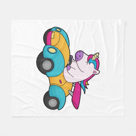 Couverture Polaire Unicorn Car (Devant (Horizontal))