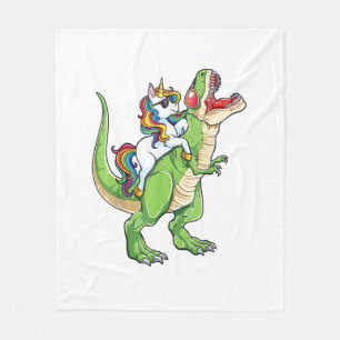Couverture Polaire Unicorn équitation T rex Dinosaur garçons Filles H
