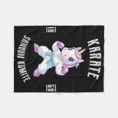 Couverture Polaire Unicorn Karate - Artiste martiale japonais (Devant (Horizontal))