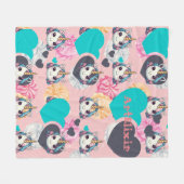 Couverture Polaire Unicorn Pastel Heart Print (Devant (Horizontal))
