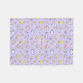 Couverture Polaire Unicorn Rainbow Star Light Purple Personnalisé (Devant (Horizontal))
