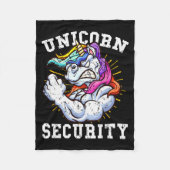Couverture Polaire Unicorn Security - Manly Muscular Unicorn Lovers (Devant)