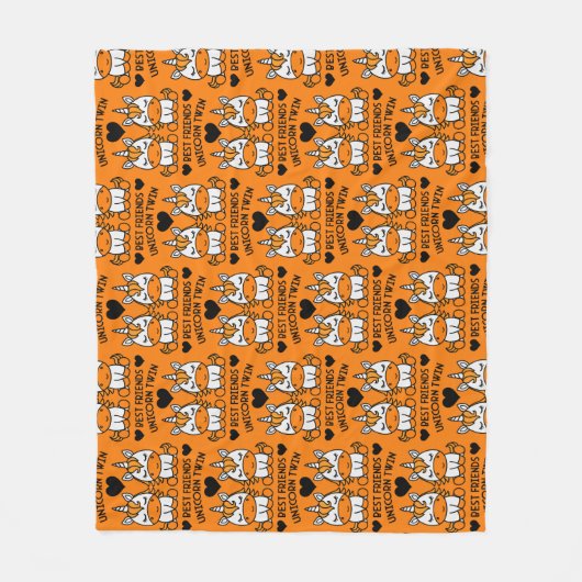 Couverture Polaire Unicorn Twin Sister (Devant)