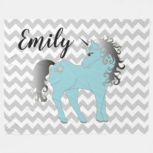 Couverture Polaire Unicorne (Devant (Horizontal))