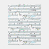 Couverture Polaire Unicorne (Devant)
