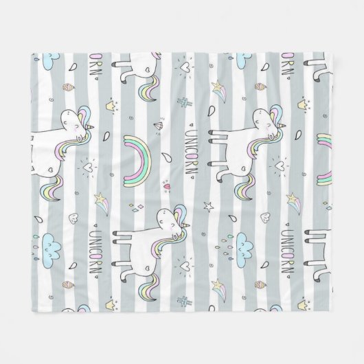 Couverture Polaire Unicorne (Devant (Horizontal))