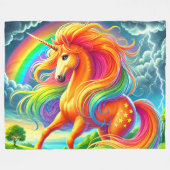 Couverture Polaire Unicorne (Devant (Horizontal))