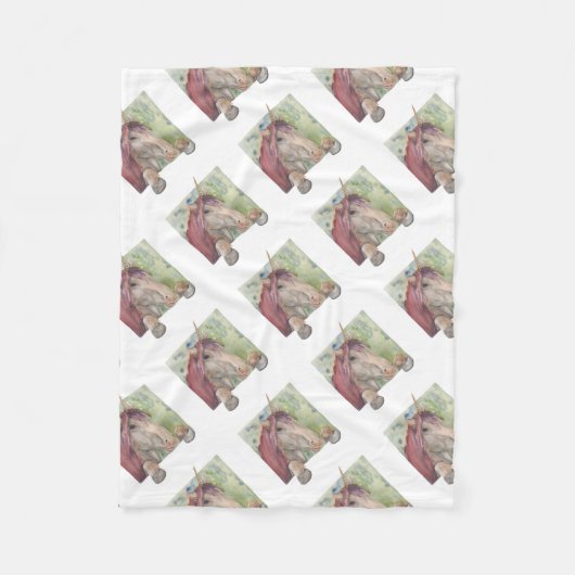 Couverture Polaire Unicorne (Devant)