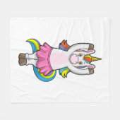 Couverture Polaire Unicorne au Ballet Dance avec jupe (Devant (Horizontal))