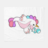 Couverture Polaire Unicorne avec bulles d'eau.PNG (Devant (Horizontal))