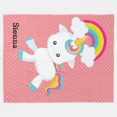 Couverture Polaire Unicorne de bébé (grande) (Devant (Horizontal))