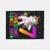 Couverture Polaire Unicorne Flossing 7 Ans Unicorne (Devant (Horizontal))
