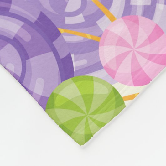 Couverture Polaire Unicorne - Impression de bonbons (Coin)