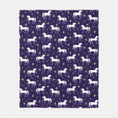 Couverture Polaire Unicorne magique (Devant)