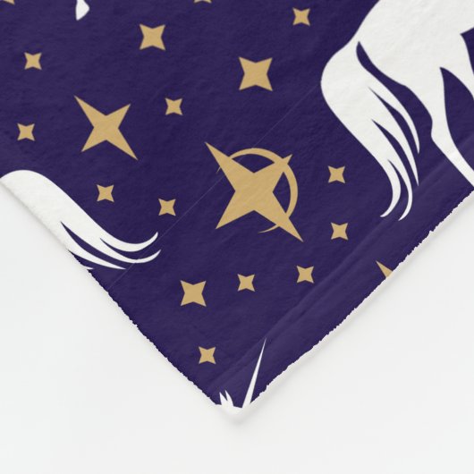 Couverture Polaire Unicorne magique (Coin)