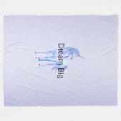 Couverture Polaire Unicorne magique violette Ombre (Devant (Horizontal))