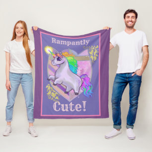 Couverture Polaire Unicorne mignonne