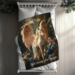 Couverture Polaire Unicorne Pegasus Woodland Magic Pegasus