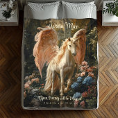 Couverture Polaire Unicorne Pegasus Woodland Magic Pegasus