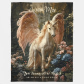 Couverture Polaire Unicorne Pegasus Woodland Magic Pegasus (Devant)