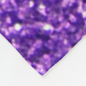Couverture Polaire Unicorne Personnalisée Parties scintillant violet (Coin)