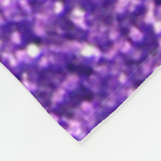 Couverture Polaire Unicorne Personnalisée Parties scintillant violet (Coin)
