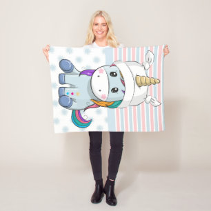 Couverture Polaire Unicorne Personnalisée Petits Garçons Fleece Blank