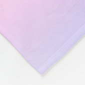 Couverture Polaire Unicorne personnalisée rose à violet élégant Blank (Coin)