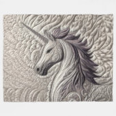 Couverture Polaire Unicorne quadrillée (Devant (Horizontal))