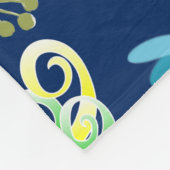 Couverture Polaire Unicornes et libellules fantaisistes (Coin)