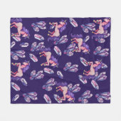 Couverture Polaire Unicornes magiques (Devant (Horizontal))