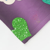 Couverture Polaire Unicornes magiques violet (Coin)