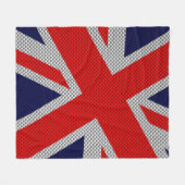 Couverture Polaire Union Jack sur les couleurs de fibre de carbone (Devant (Horizontal))