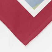 Couverture Polaire Unique collection photo à rayures rouges personnal (Coin)