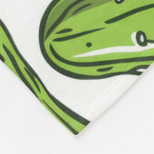 Couverture Polaire Unique teinte personnalisée sur le thème du pickle (Coin)