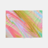 Couverture Polaire Unique tendance Rose bleu vert vert vert abstrait  (Devant (Horizontal))