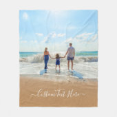 Couverture Polaire Unique votre propre design texte photo personnalis (Devant)