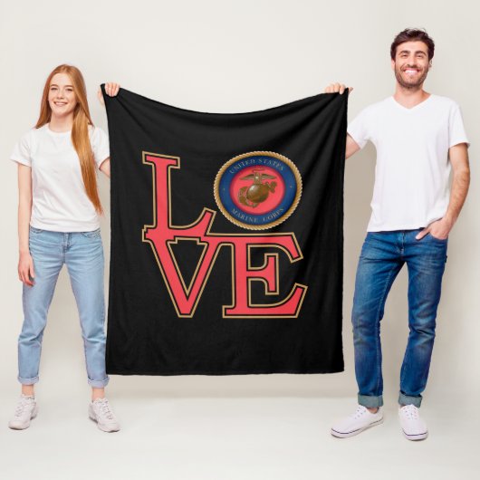 Couverture Polaire United States Marine Corps Love (En situation)