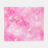 Couverture Polaire Univers de galaxie rose (Devant (Horizontal))