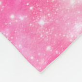 Couverture Polaire Univers de galaxie rose (Coin)